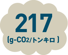 217(g-CO2/トンキロ)