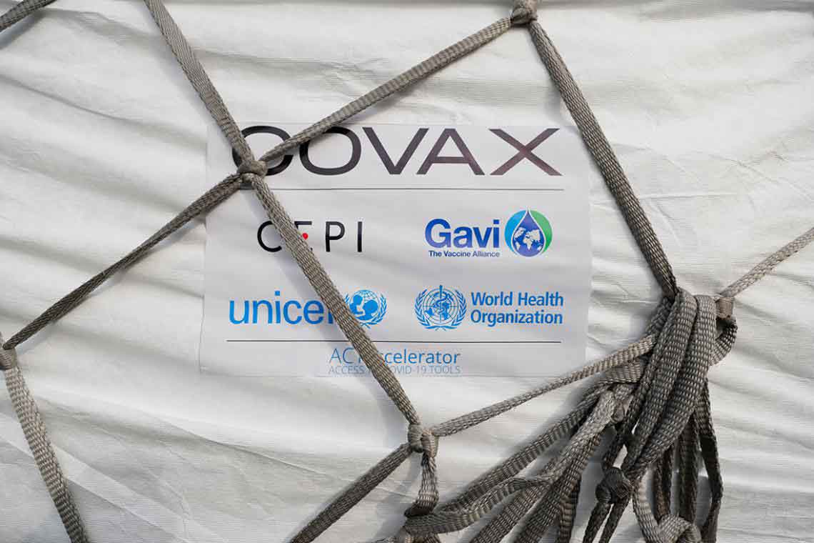 COVAXは2021年2月24日、初めての供給をガーナに送った