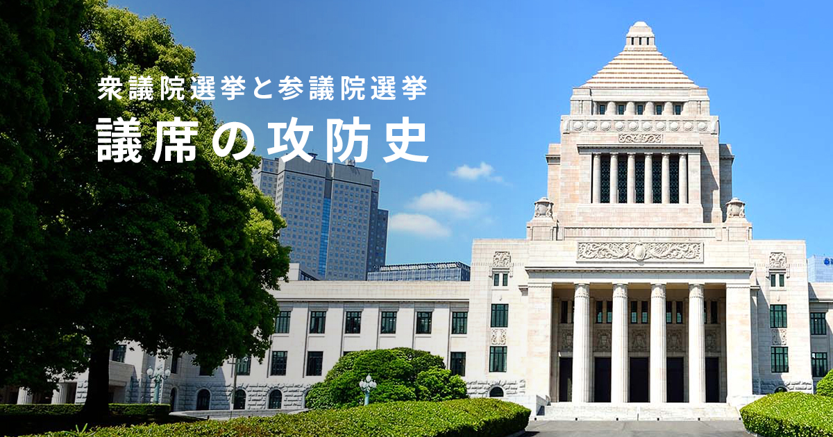 衆議院選挙と参議院選挙、議席の攻防史：日本経済新聞